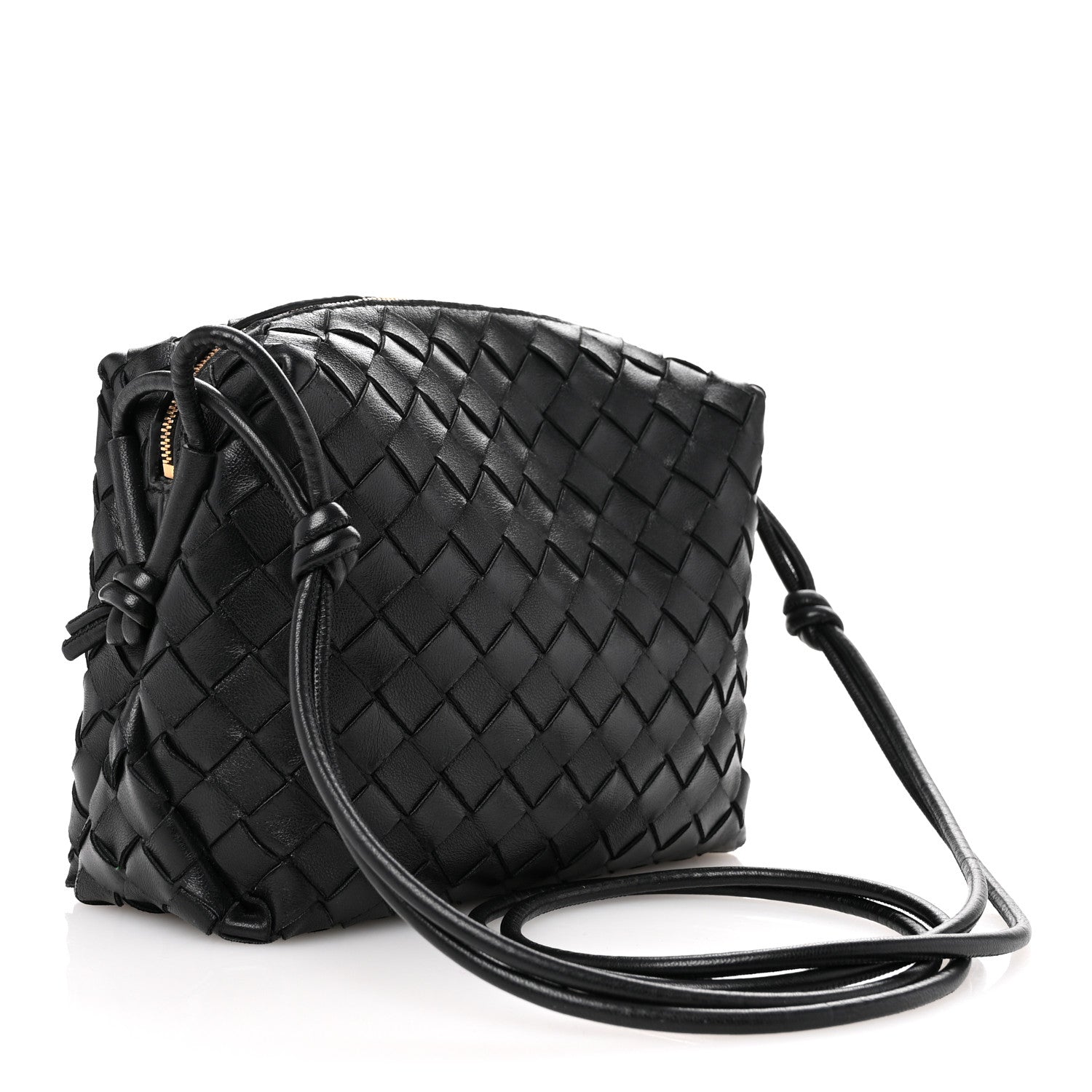 Bottega Veneta Nappa Intrecciato Medium Loop Camera Bag Black 3 of 9