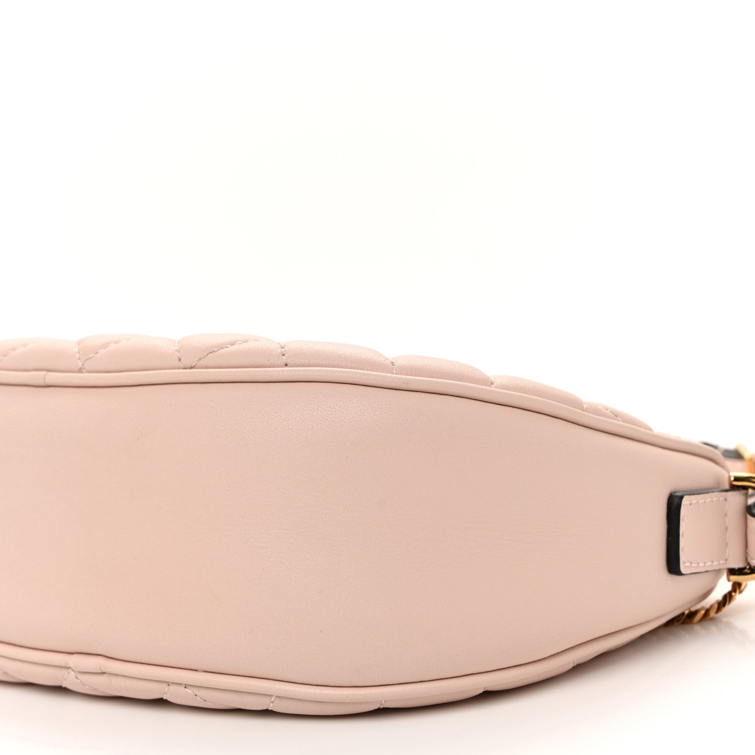 Versace Nappa Quilted Half Moon Chain Crossbody Pink 10 of 13