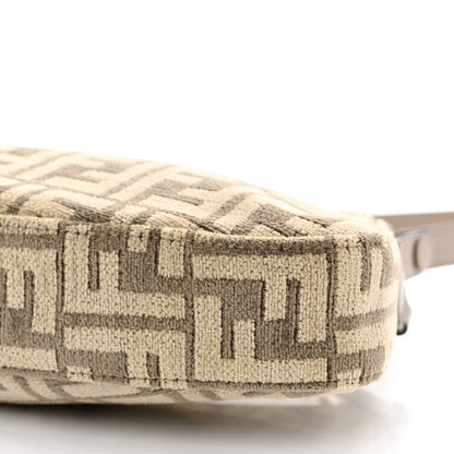 Fendi Chenille Vitello King Plexiglass FF O'Lock Swing Tortora Nuvola 10 of 12