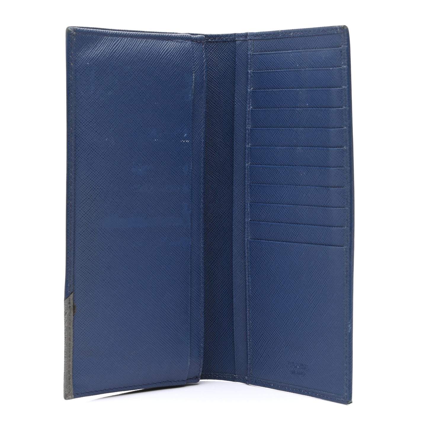 Saffiano Long Wallet Bluette
