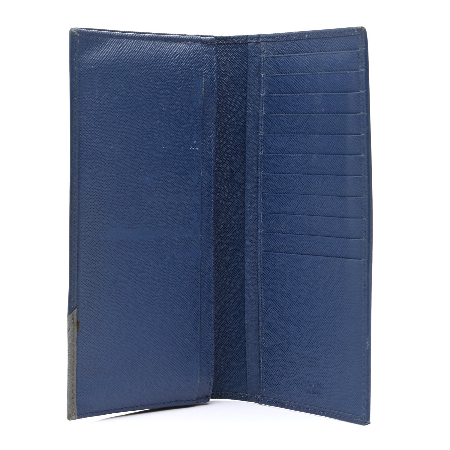 Prada Saffiano Long Wallet Bluette 5 of 13