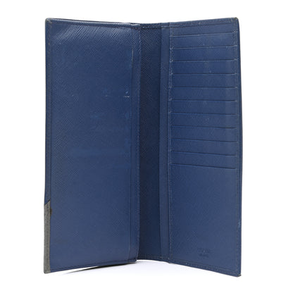 Prada Saffiano Long Wallet Bluette 5 of 13