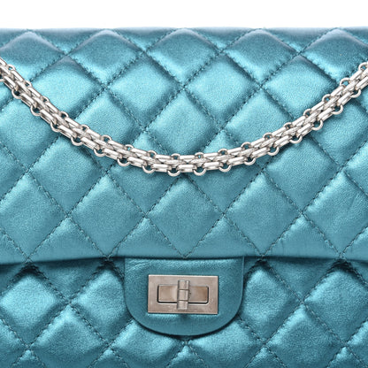 Chanel Metallic Calfskin Quilted 2.55 Reissue 226 Flap Turquoise 10 of 10