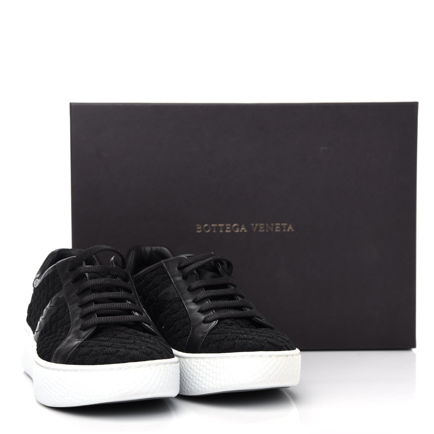 Bottega Veneta Knitted Interccio Nappa Helium Sneakers 36.5 Black 11 of 11