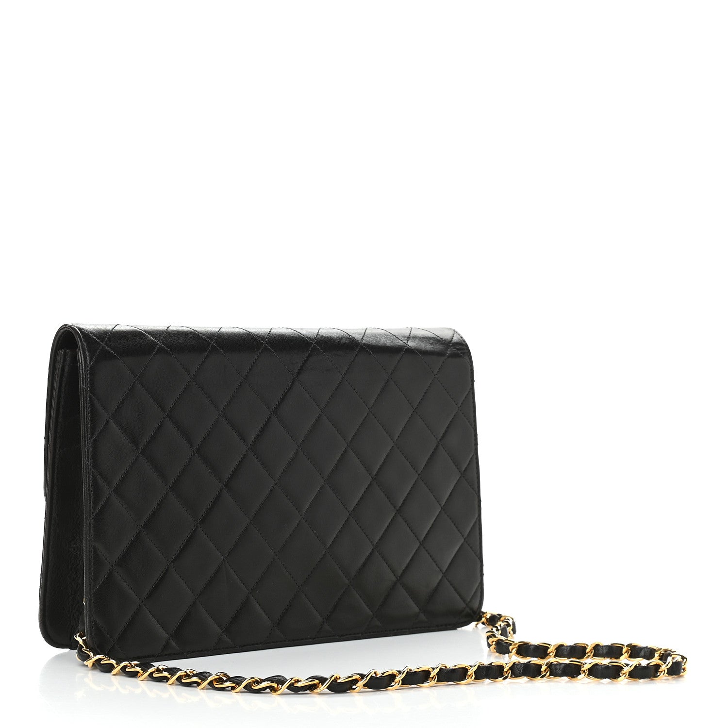 Chanel Lambskin Quilted Medium Single Flap Black 2 of 8