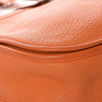 Hermes Taurillon Clemence Evelyne III GM Orange 13 of 21