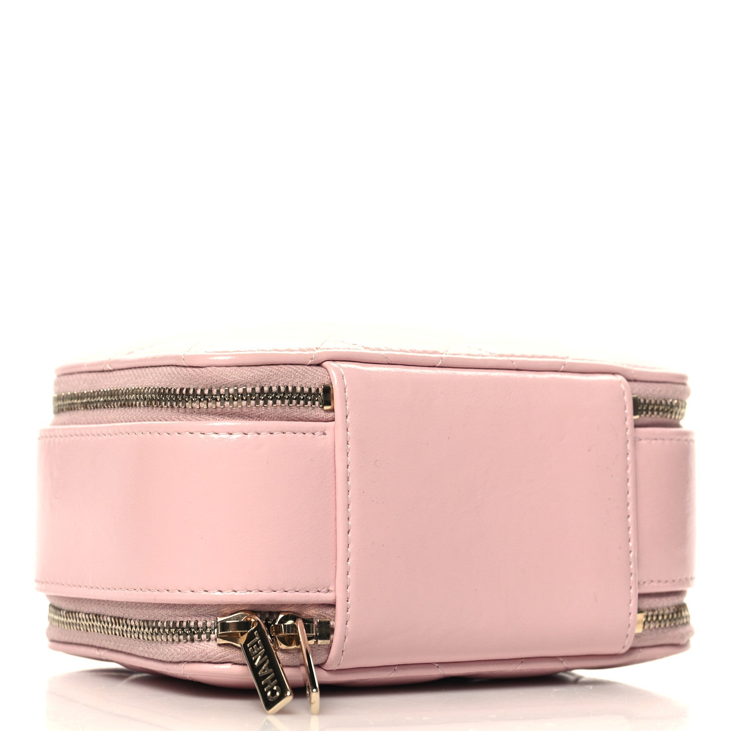 Chanel Glazed Calfskin Quilted Small Top Handle Vanity Case Light Pink 4 of 11