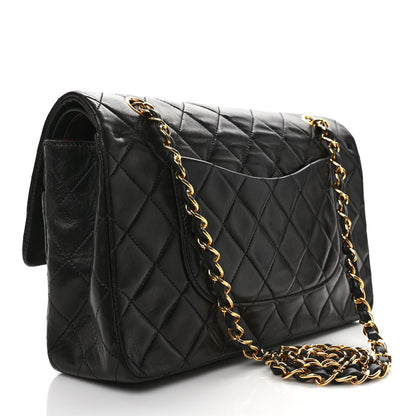 Chanel Lambskin Quilted Medium Double Flap Black 3 of 12
