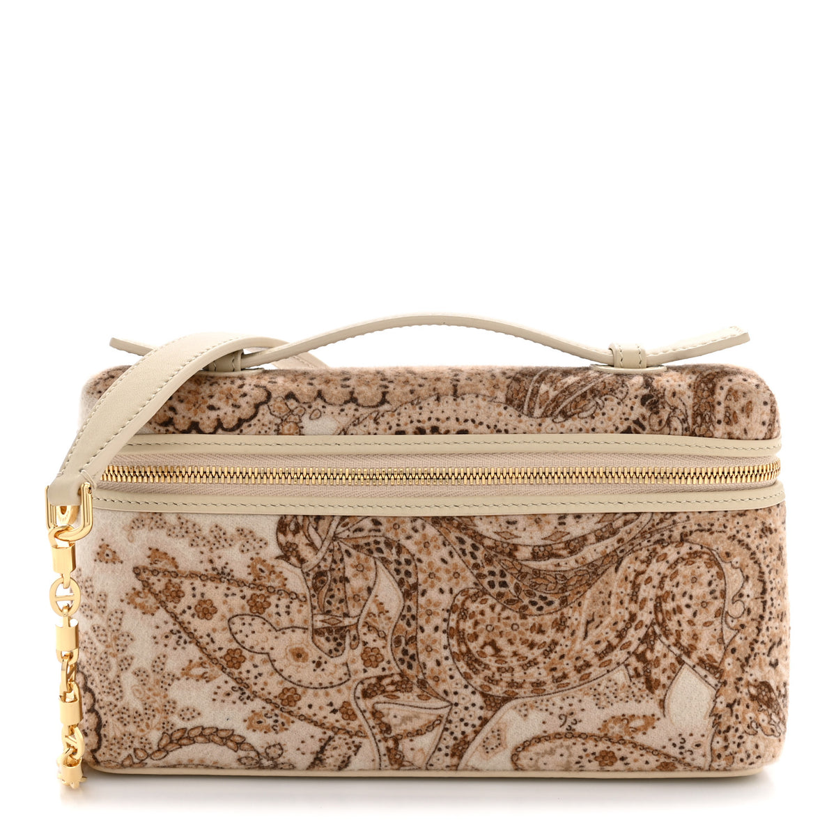 Loro Piana Cashmere Horse Extra Pocket Pouch L19 Beige Multicolor 1 of 9