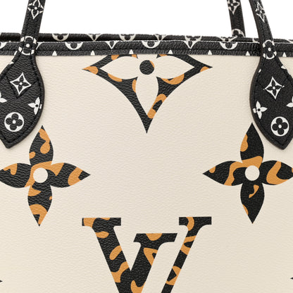 Louis Vuitton Monogram Giant Jungle Neverfull MM Ivory 10 of 13
