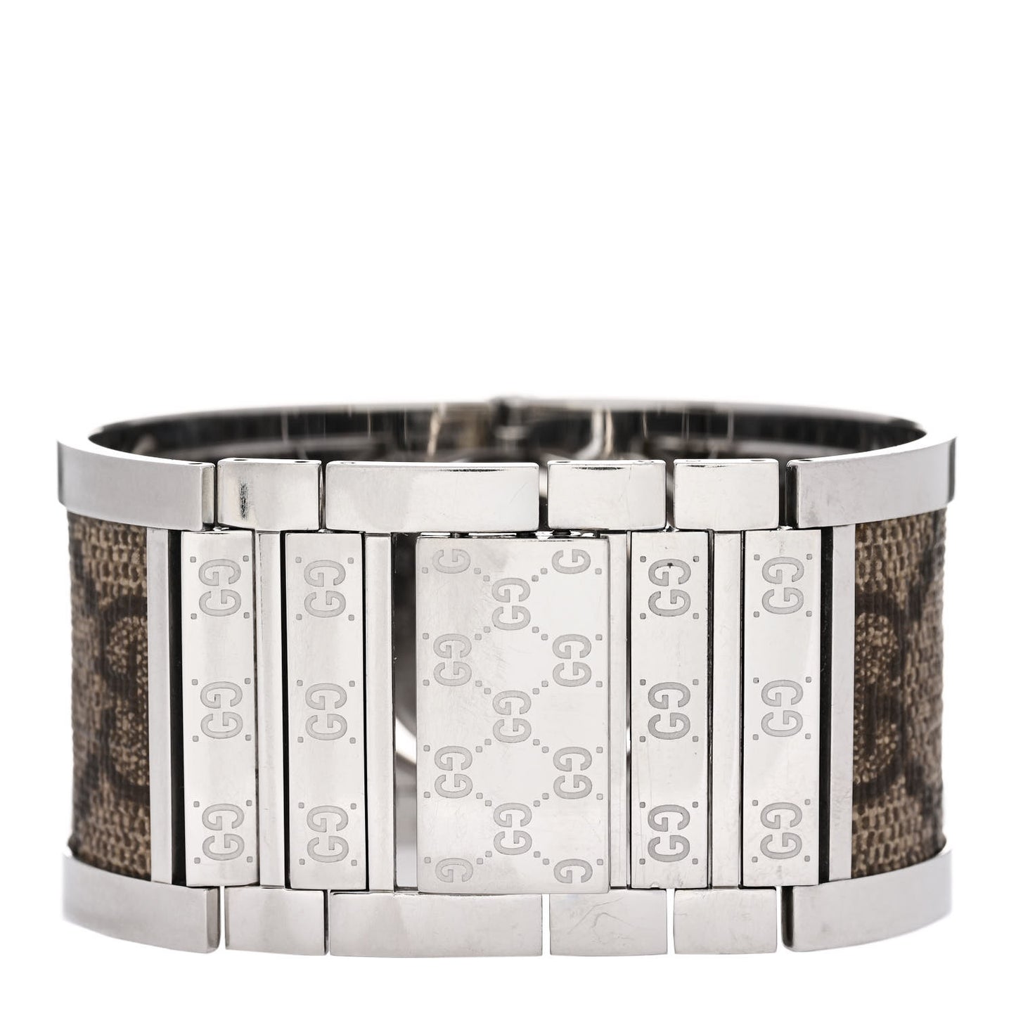 Stainless Steel Canvas 33mm Twirl Monogram Quartz Watch Brown
