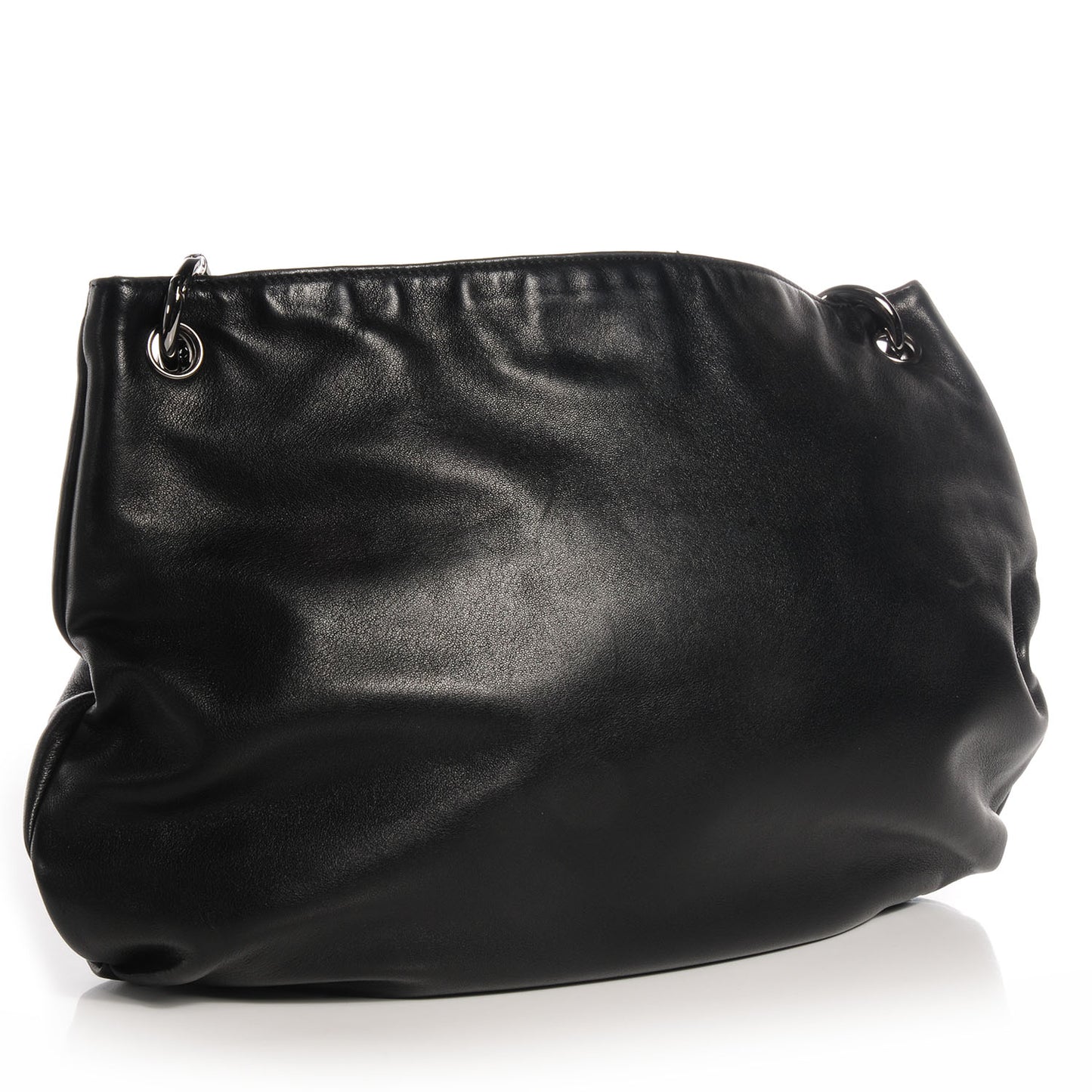 Lambskin Soft and Chain Small Hobo Black