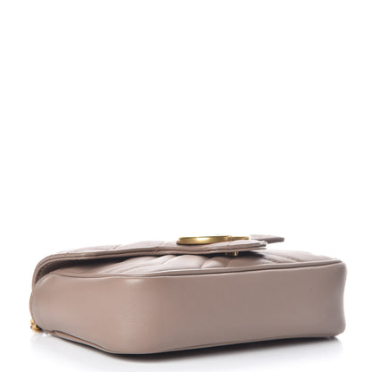 Gucci Calfskin Matelasse Super Mini GG Marmont Shoulder Bag Porcelain Rose 4 of 11