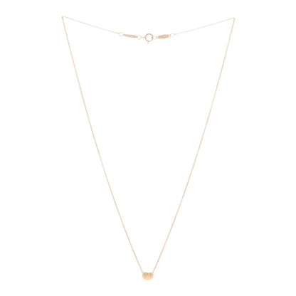 Tiffany 18K Rose Gold 6.5mm Elsa Peretti Bean Pendant Necklace 3 of 4