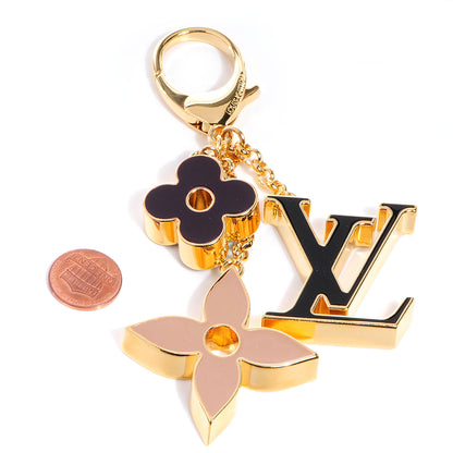 Louis Vuitton Fleur De Monogram Bag Charm Dore 2 of 7
