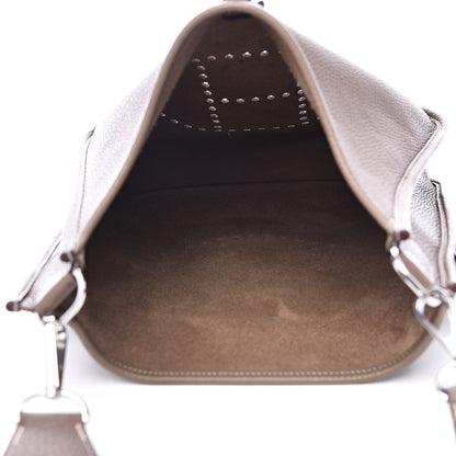 Hermes Taurillon Clemence Evelyne III PM Etoupe 5 of 13