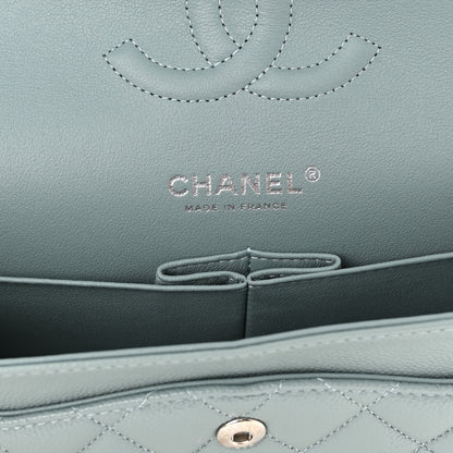 Chanel Caviar Quilted Medium Double Flap Light Blue 6 of 11