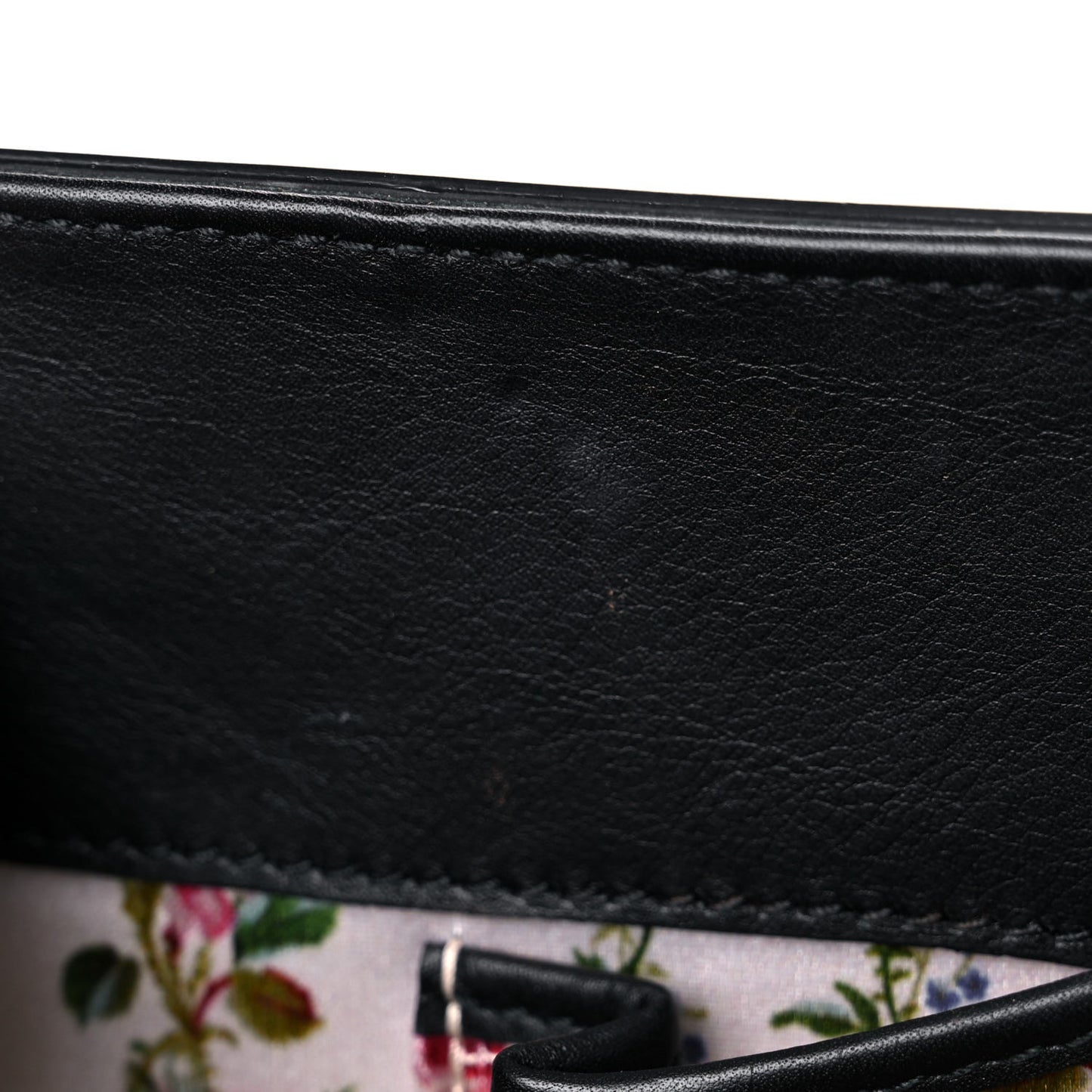 Calfskin Bamboo Medium Thiara Top Handle Bag Black