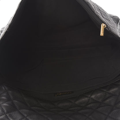 Chanel Calfskin Quilted XXL Travel Flap Bag Black 5 of 11