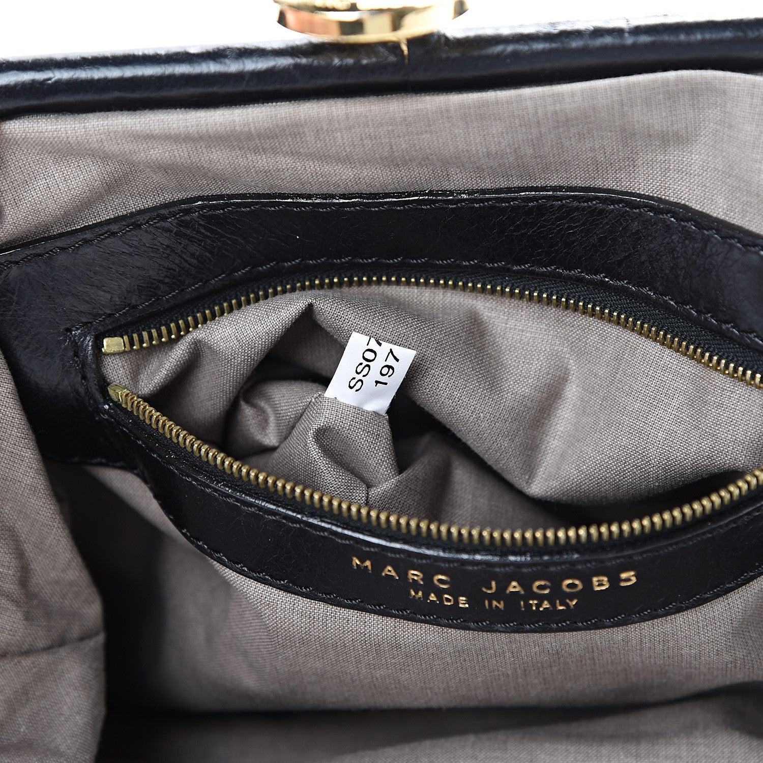 Marc Jacobs Calfskin Patchwork Little Stam Black 6 of 9