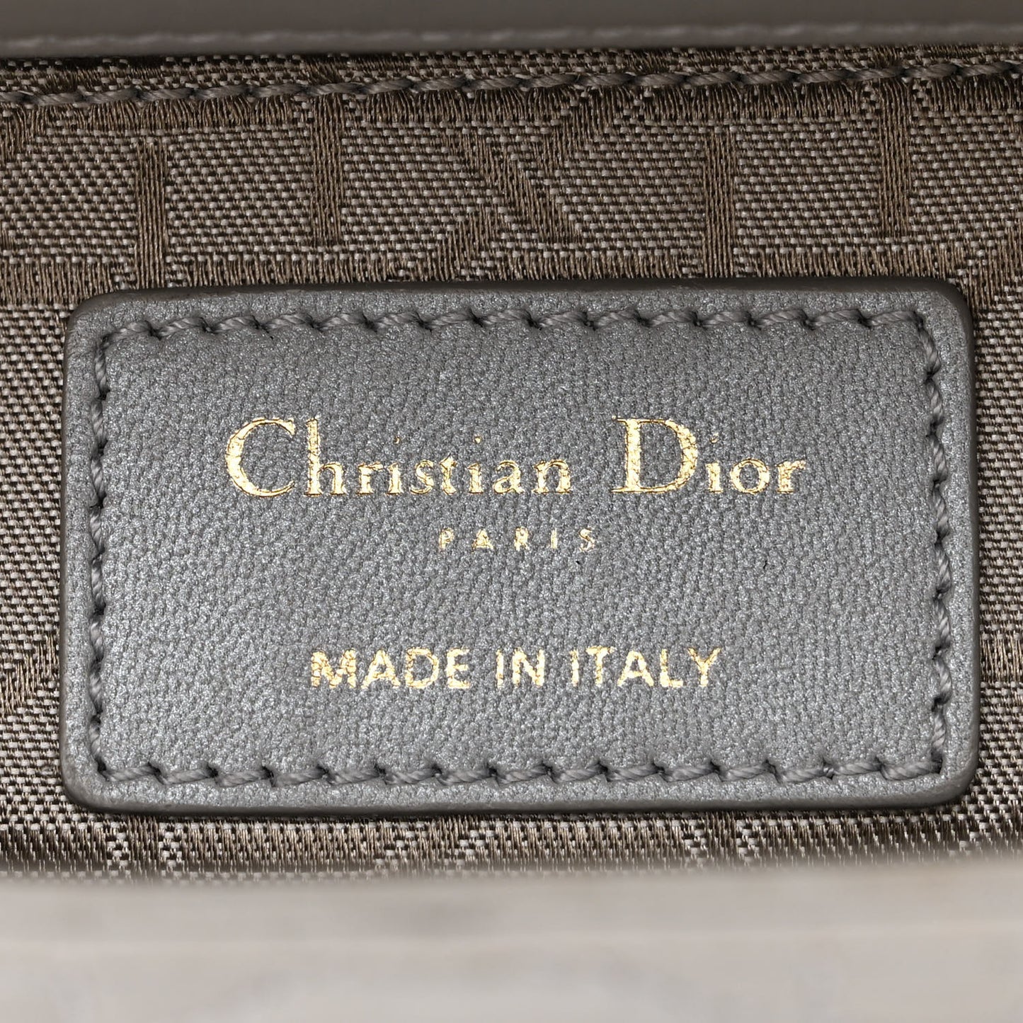 Lambskin Cannage Mini Lady Dior Grey