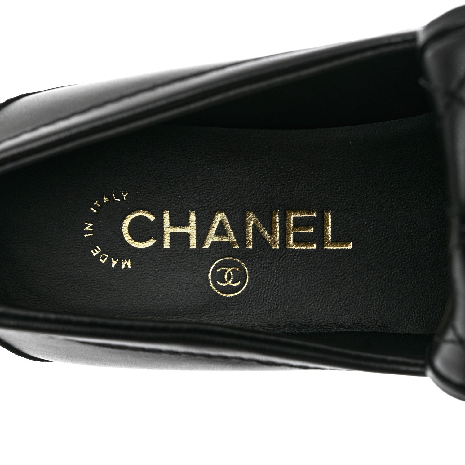 Chanel Lambskin Quilted CC Turnlock Loafers 38.5 Black 11 of 19