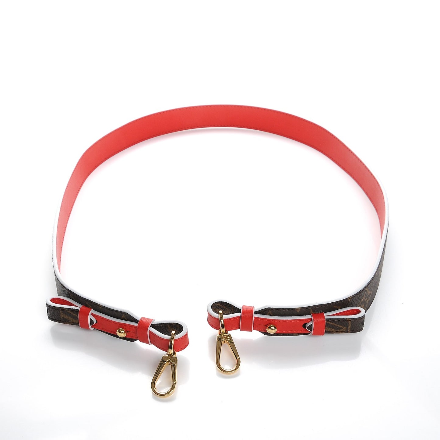 Monogram Bandouliere Shoulder Strap Red
