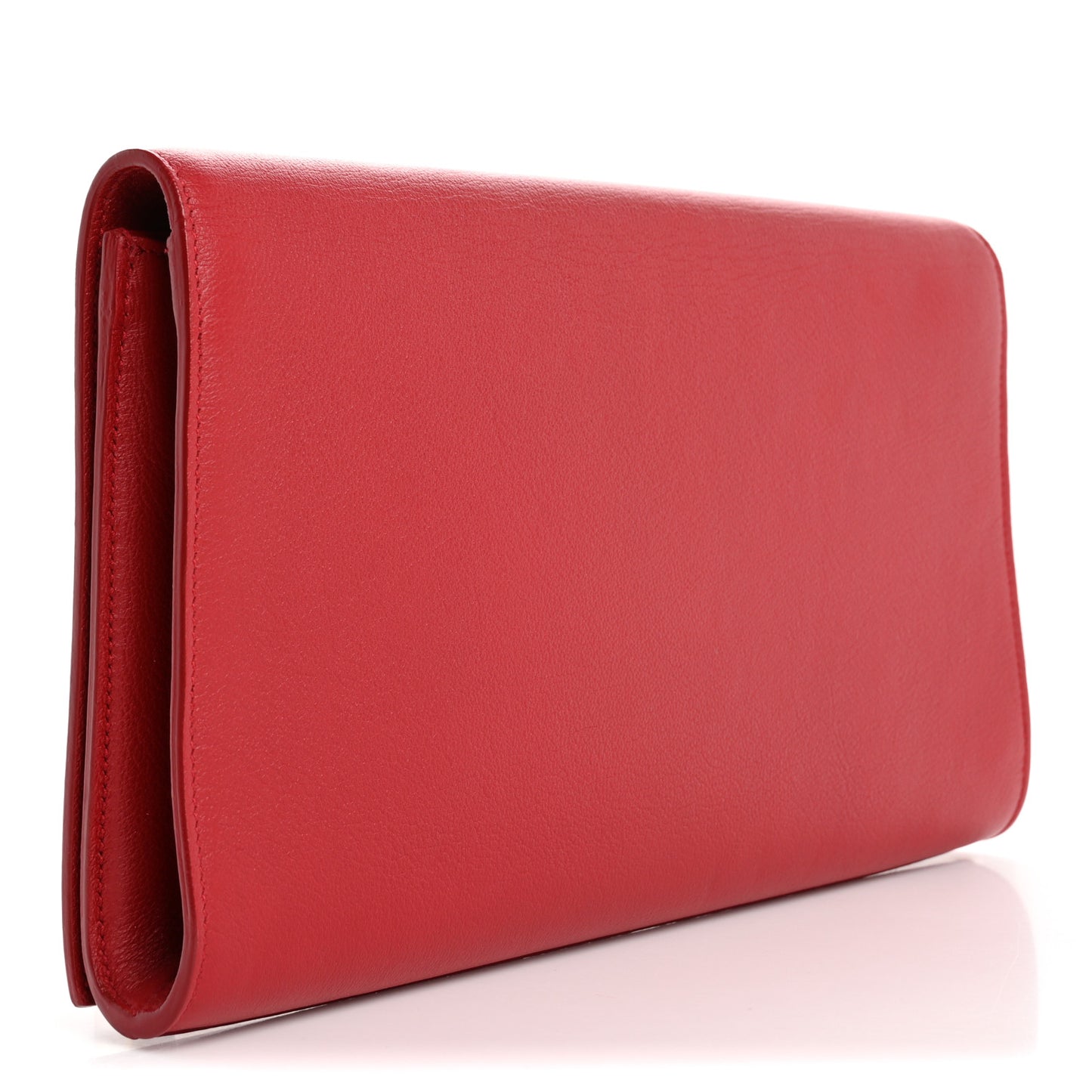 Calfskin Monogram Large Belle De Jour Clutch Red