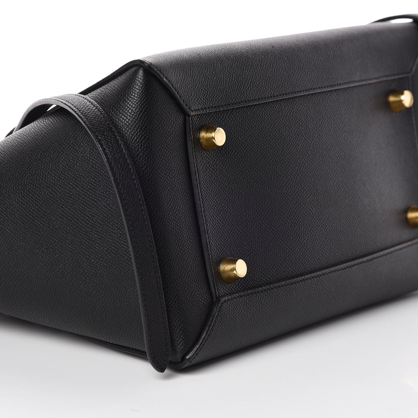 Grained Calfskin Mini Belt Bag Black