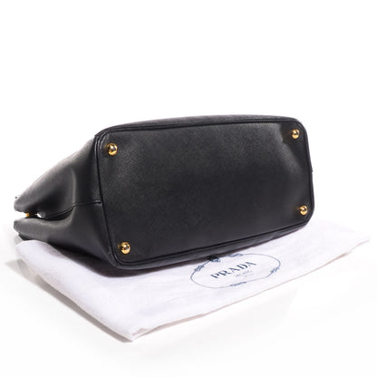Prada Saffiano Lux Large Double Zip Tote Nero Black 4 of 11