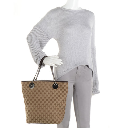 Gucci Monogram Large Eclipse Tote Brown 2 of 7
