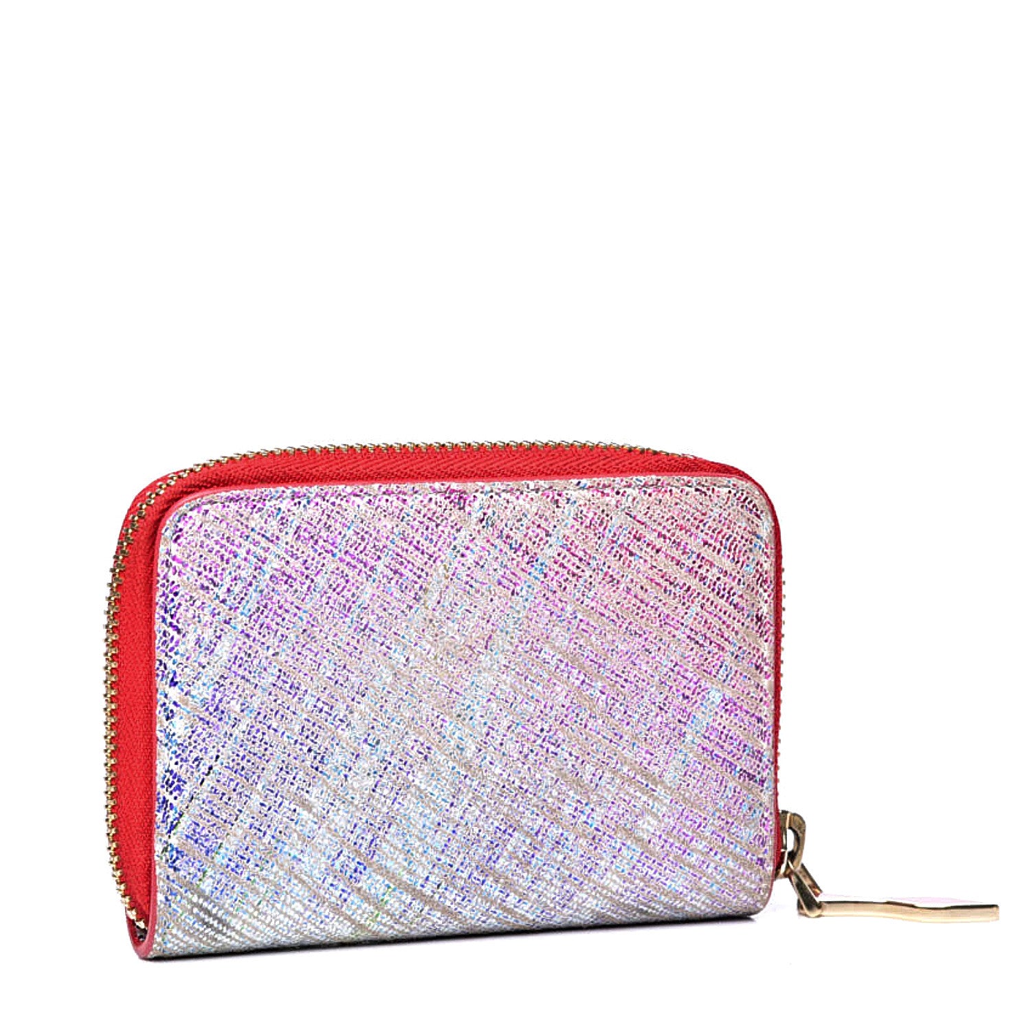 Christian Louboutin Metallic Suede Unicorn Spikes Panettone Coin Purse White 2 of 9