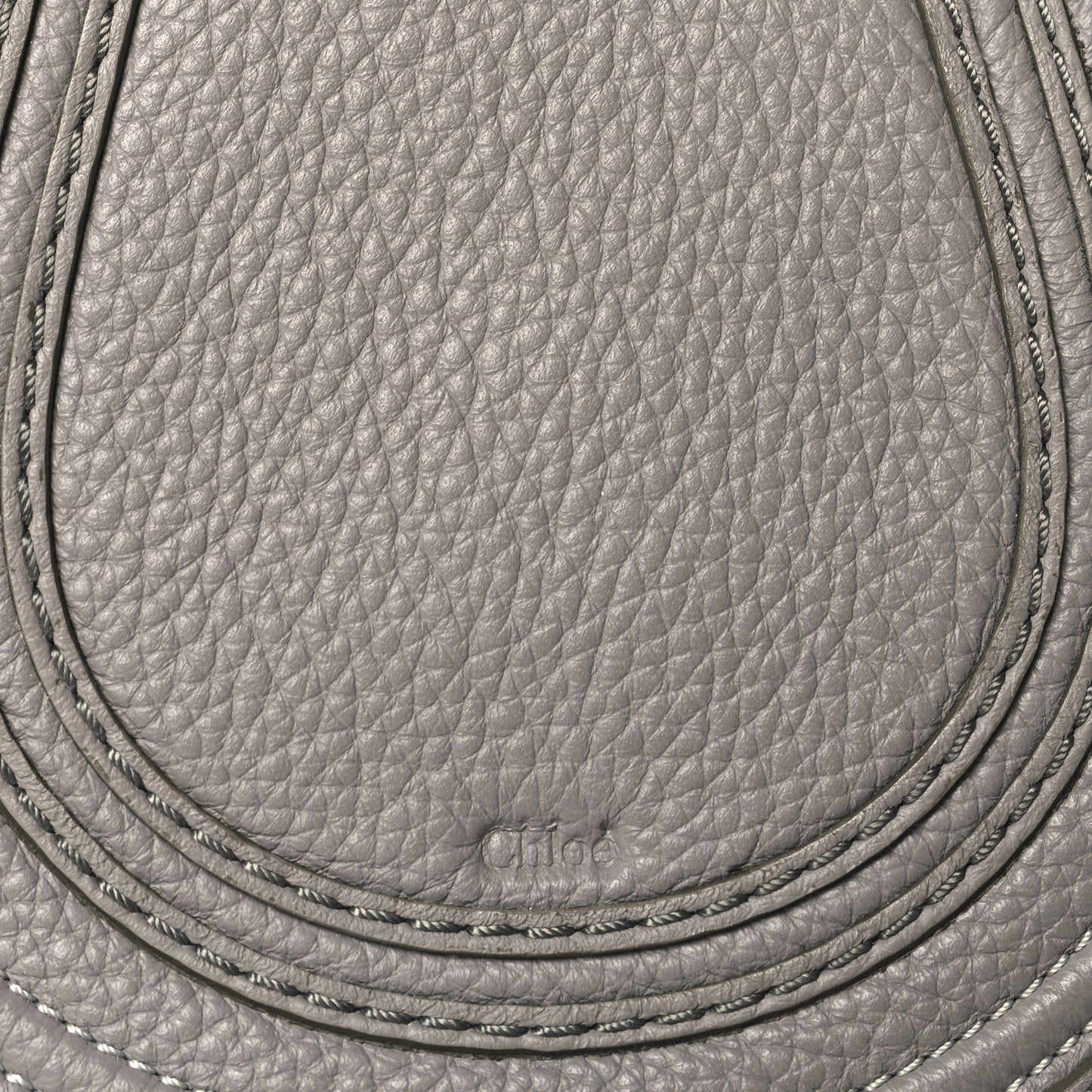 Calfskin Mini Marcie Round Crossbody Bag Cashmere Grey