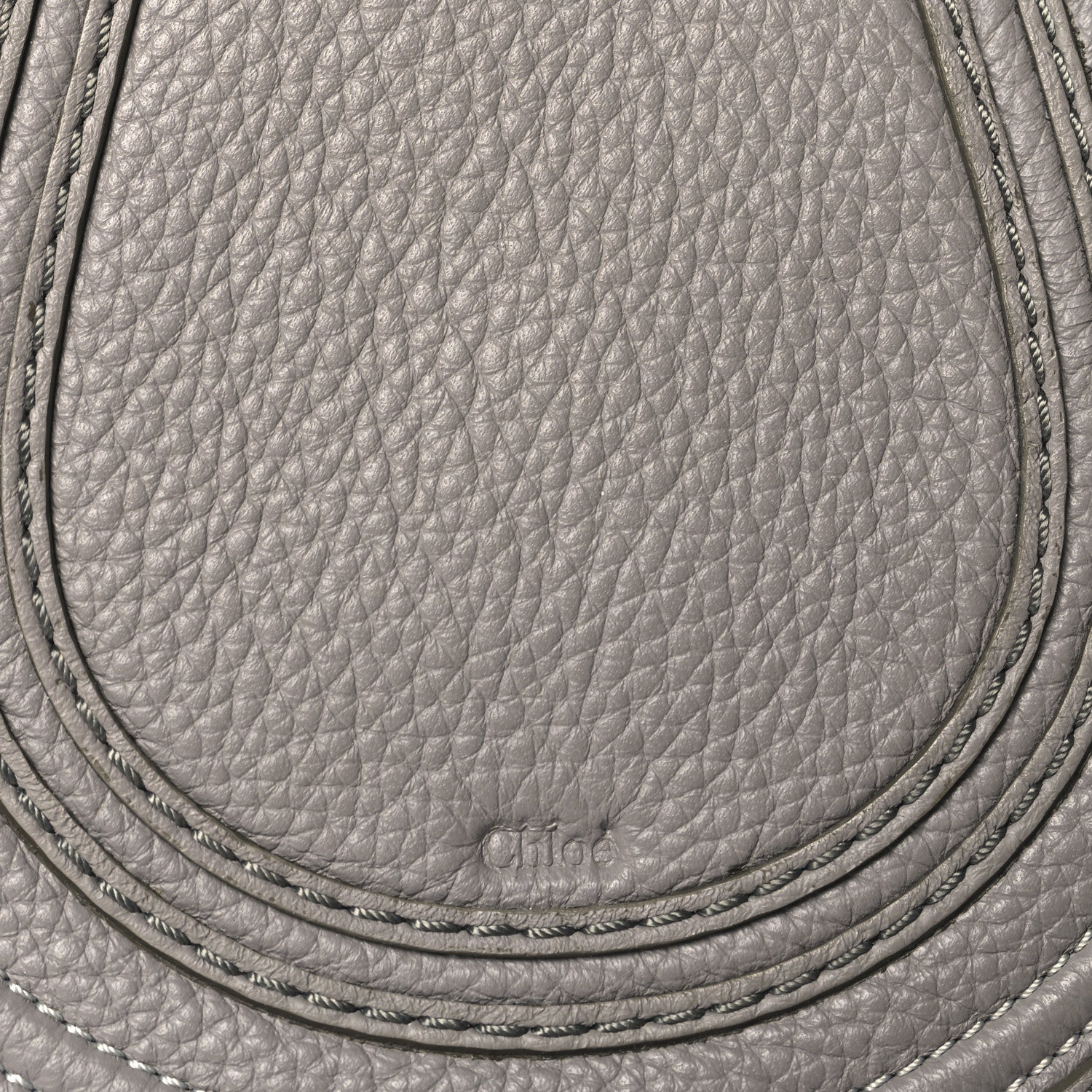 Chloe Calfskin Mini Marcie Round Crossbody Bag Cashmere Grey 7 of 9