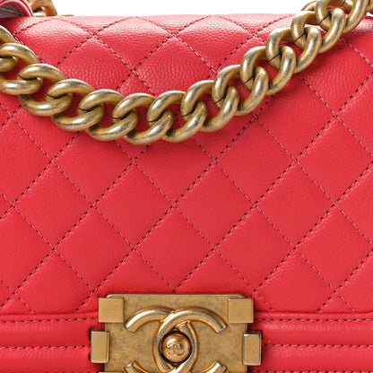 Chanel Caviar Quilted Small Boy Flap Pink 8 of 10