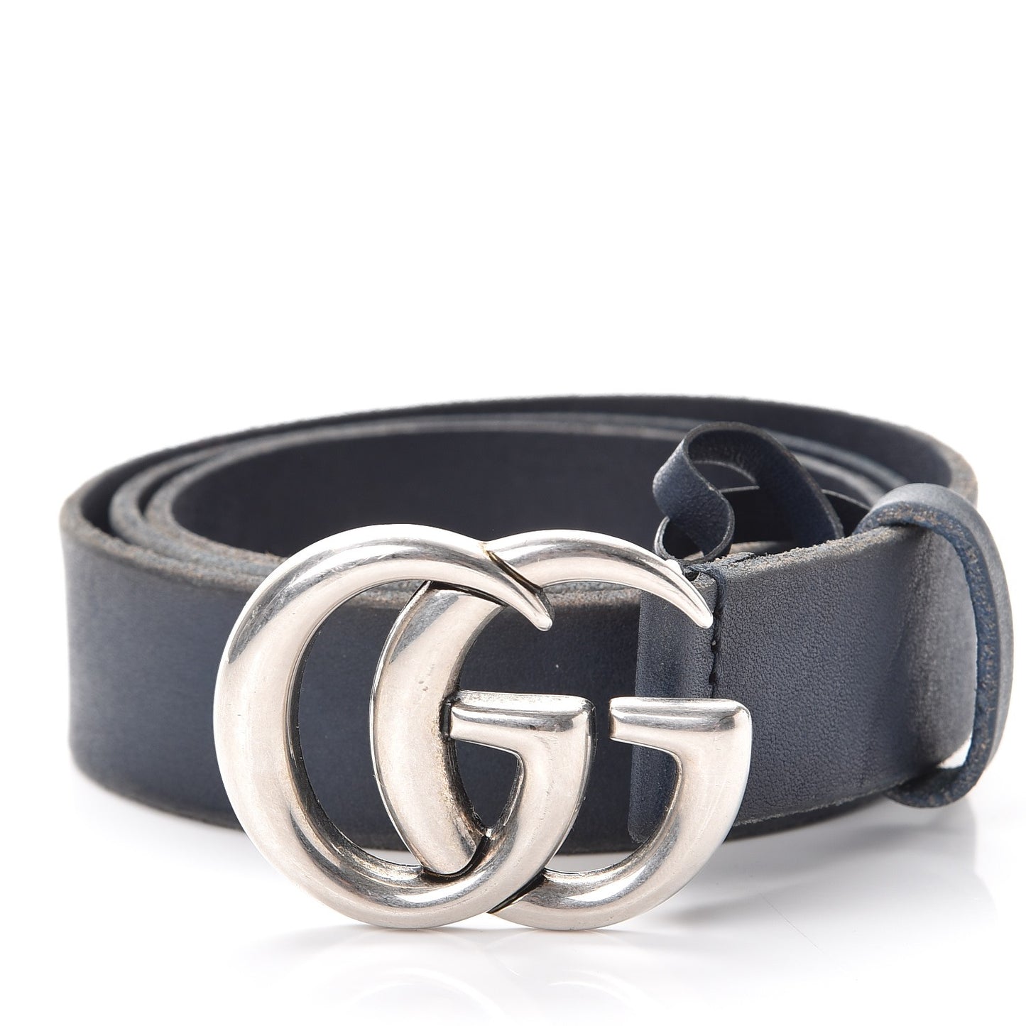 Cuoio Toscano Nickel Double G 30mm Belt 90 36 Blue