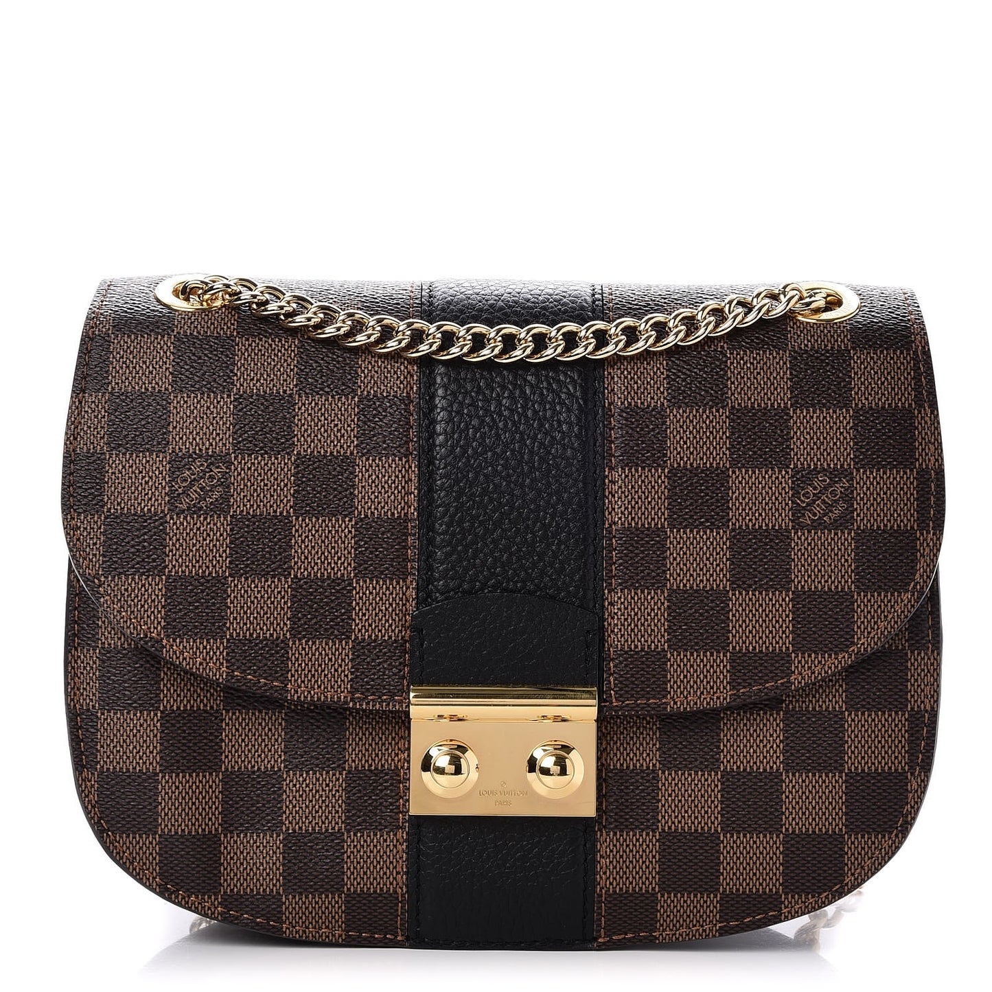 Damier Ebene Cuir Taurillon Wight Black