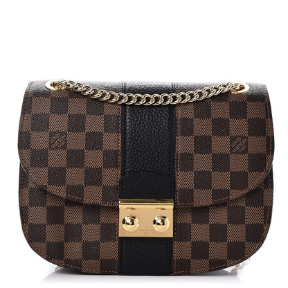 Louis Vuitton Damier Ebene Cuir Taurillon Wight Black 1 of 8