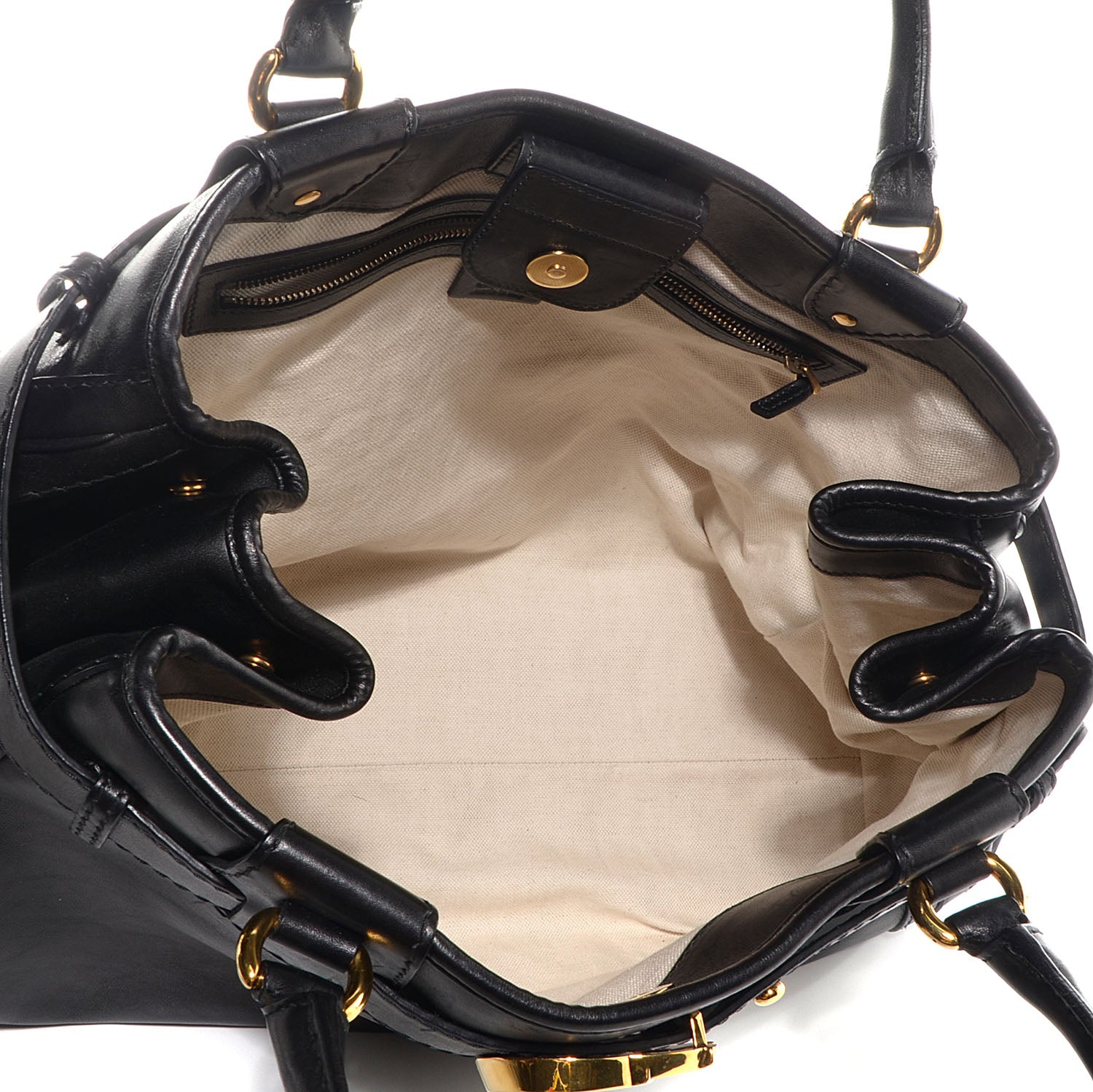 Gucci Leather Large GG Running Tote Black 5 of 7