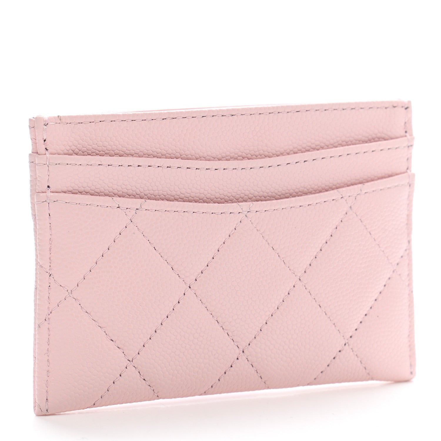Chanel Caviar Quilted Card Holder Light Pink 3 of 9
