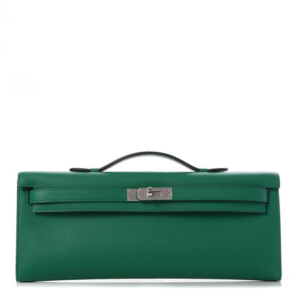 Hermes Swift Kelly Cut Clutch Pochette Vert Vertigo 1 of 26