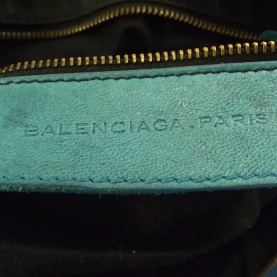 Leather Day Hobo Turquoise