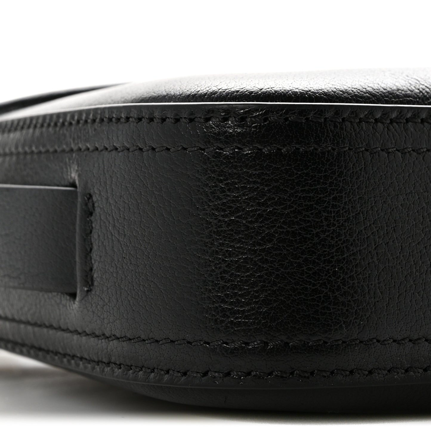 Calfskin Horse Medal Shoulder Bag Black