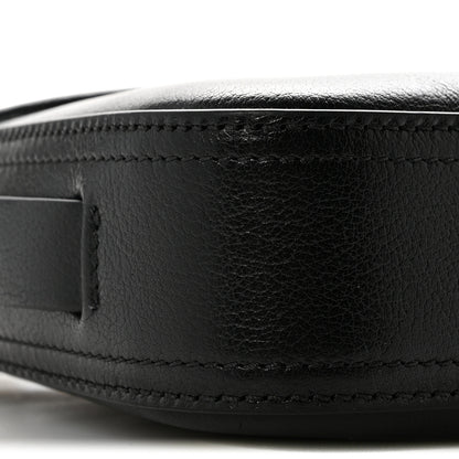 Chloe Calfskin Horse Medal Shoulder Bag Black 9 of 10