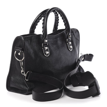 Balenciaga Chevre Silver Metallic Edge Hardware S City Black 4 of 12