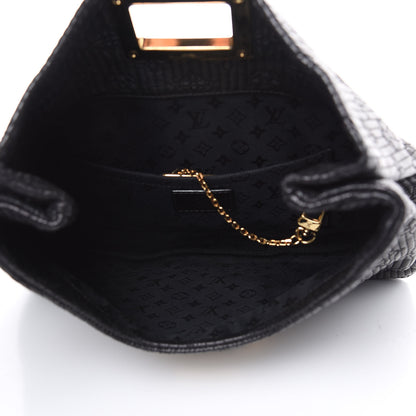 Louis Vuitton Calfskin Quilted Monogram Altair Clutch Black 5 of 8