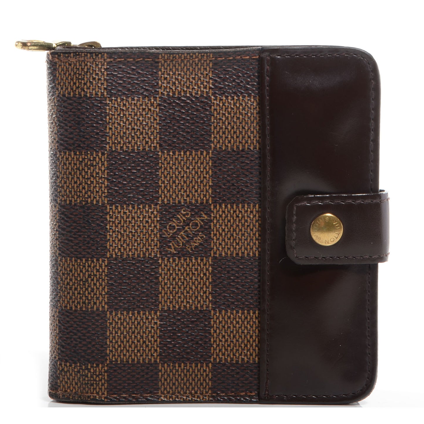 Damier Zippe Zipped Compact Wallet