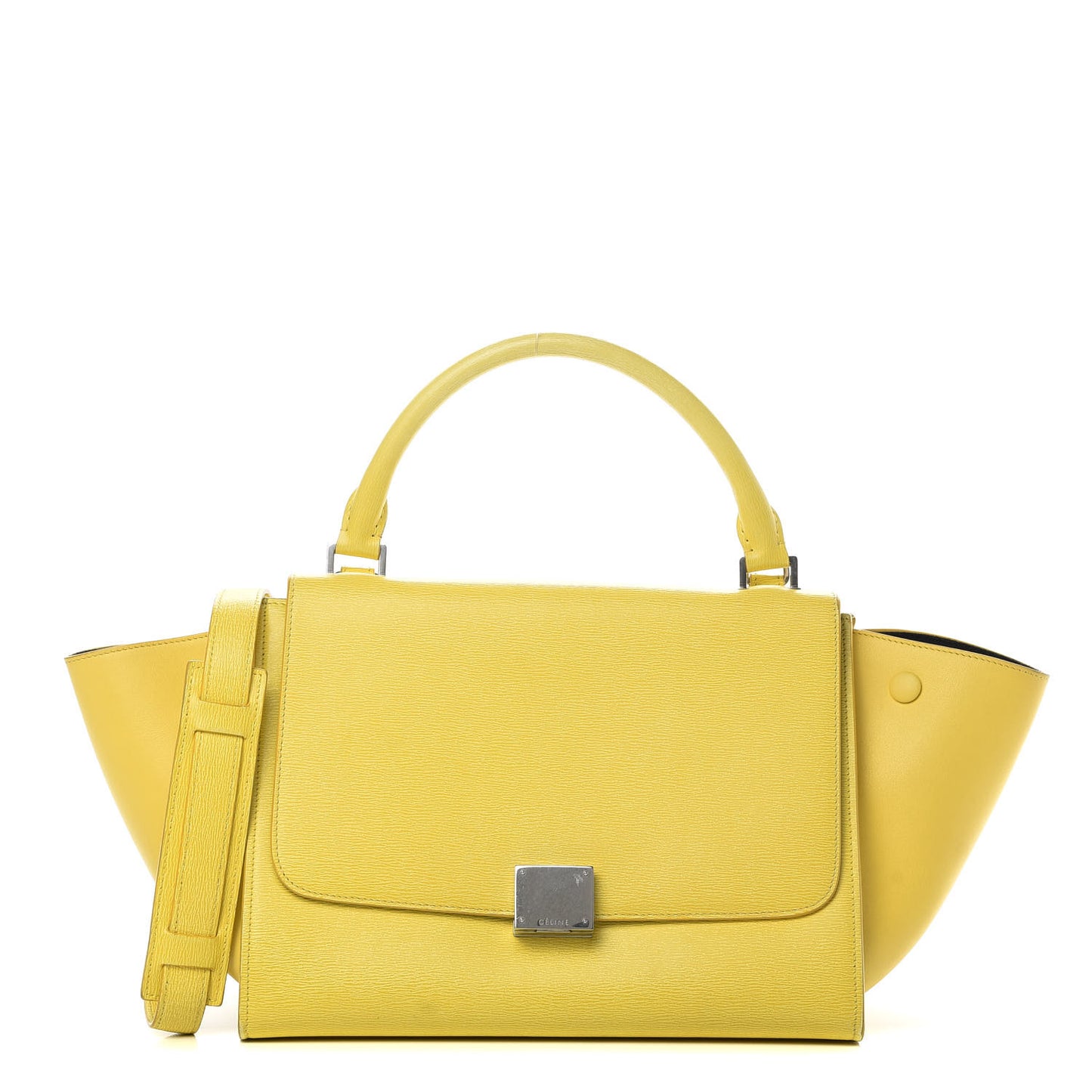 Liege Calfskin Small Trapeze Fluo Yellow