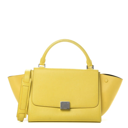 Celine Liege Calfskin Small Trapeze Fluo Yellow 1 of 16