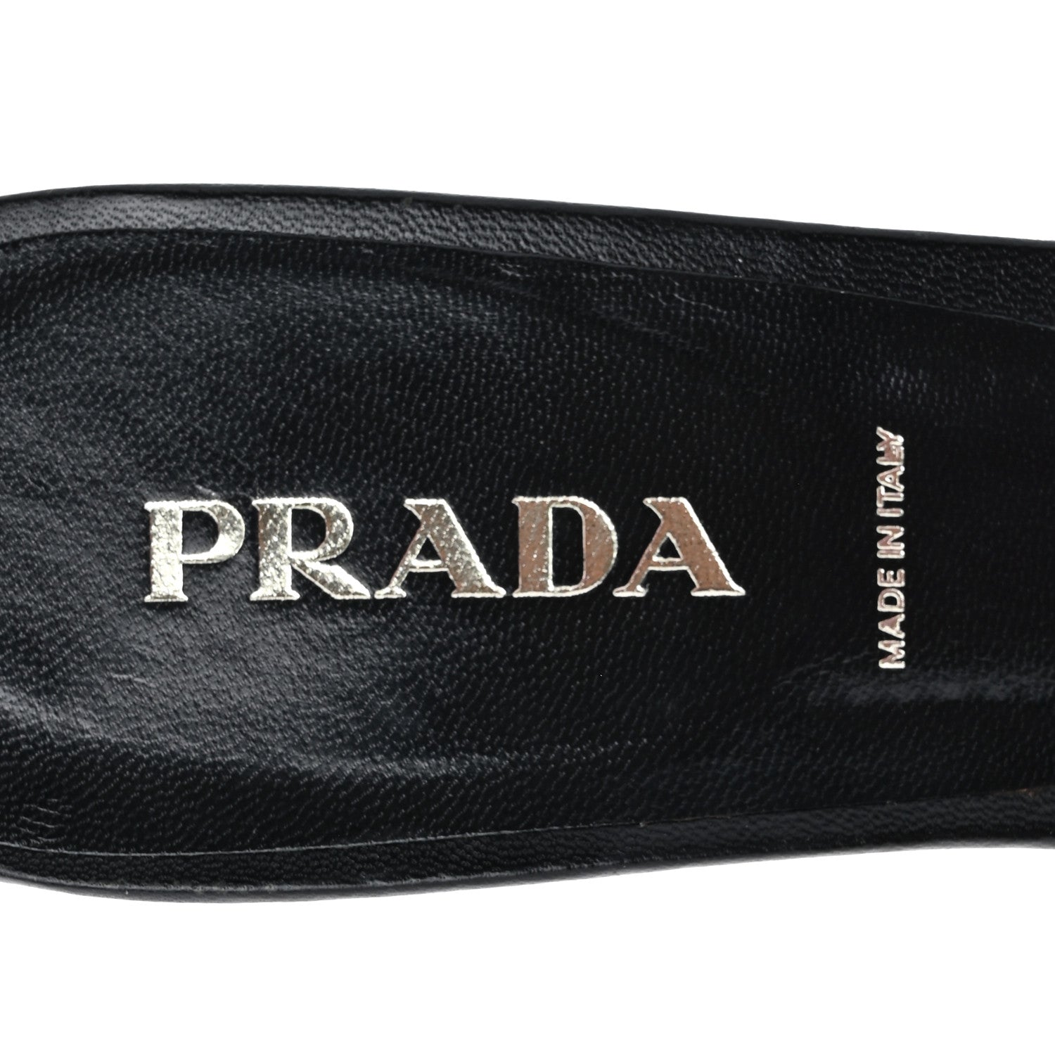 Prada Nylon Logo Slide Sandals 38 Black 7 of 8